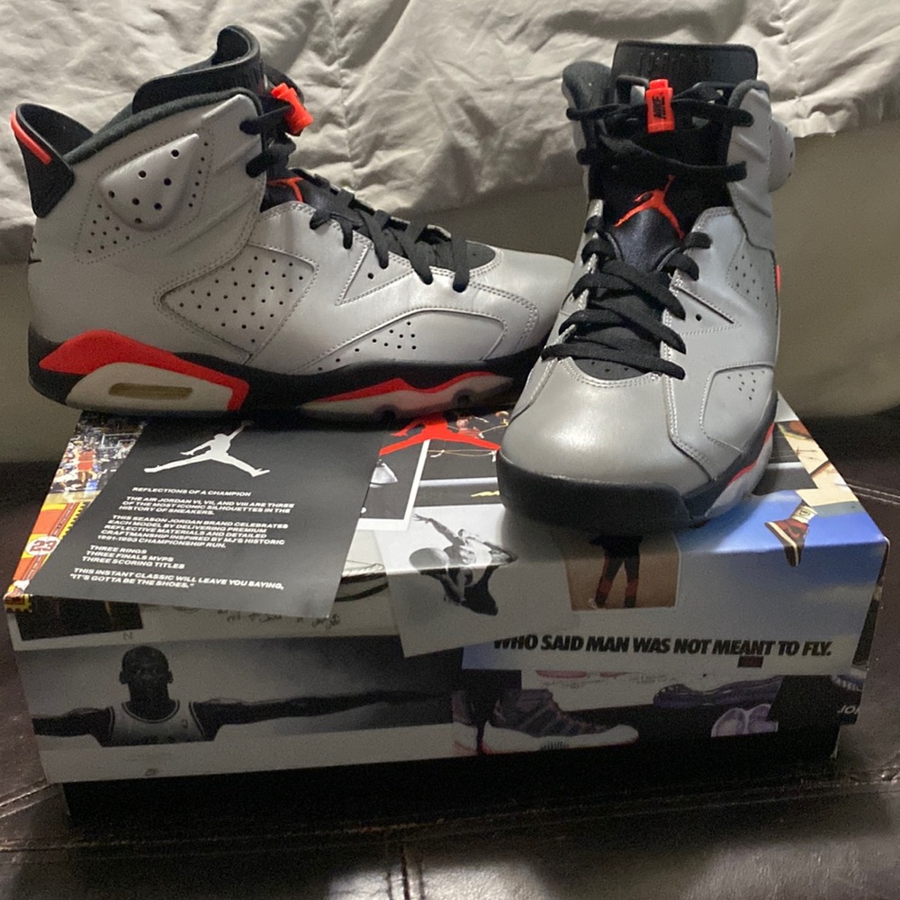 Air Jordan 6 reflections of a champion size 11.5 worn twice. Og box